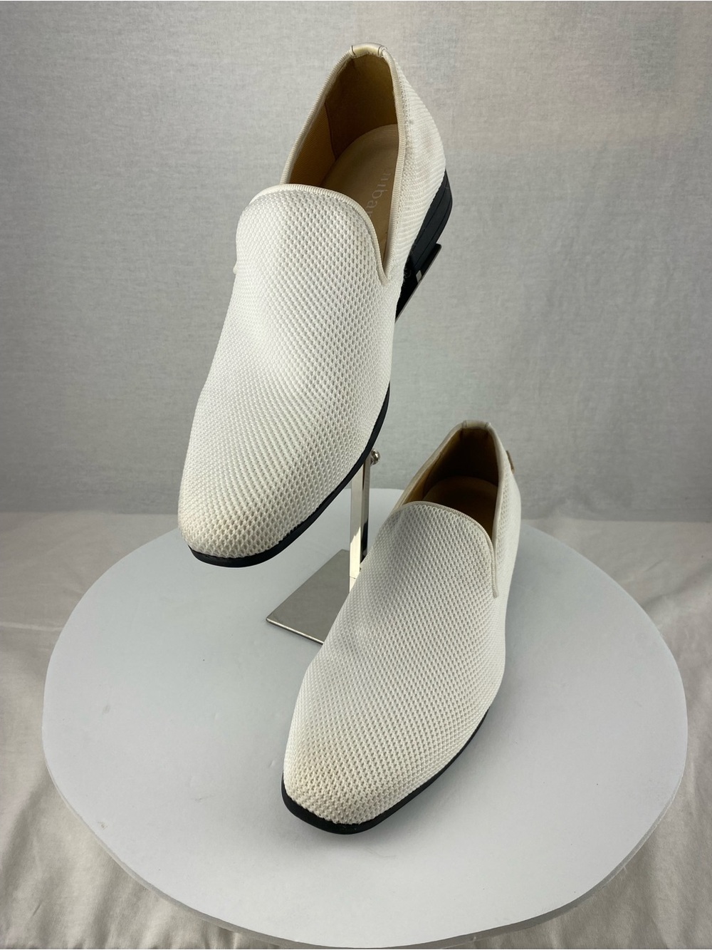 Men's White Slip-On Dress Shoes US 11
